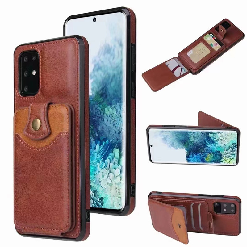 Geeignet für Samsung A52 Mobiltelefone Case Card Pack Protective Case kann mehrere Karten All-Inclusive-Seiten-Anti-Fall-Retro-Ledermuster einstellen