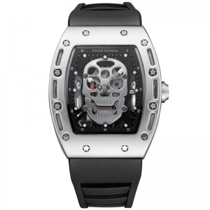Fashion Skull Men \'s Quartz Watch Daniel Gorman Go11 Creative Dial Watch für Männer Uhr Gold Leben wasserdichte Männers Uhren Sportstil