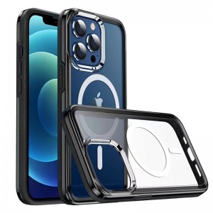 Geeignet für iPhone 13 Magentic Case, transparentes magnetisches Design Wireless Quick Lading Protective Case