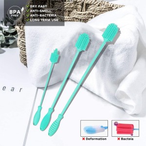 Weiche Silikon -Küchenflasche Glasreinigungsbürste