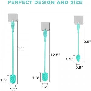 Weiche Silikon -Küchenflasche Glasreinigungsbürste