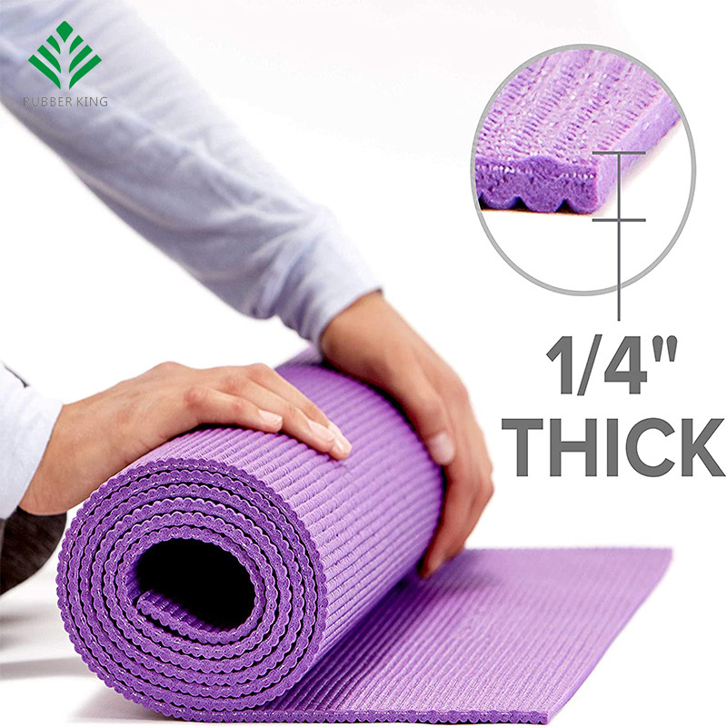 Premium -Yogamatte mit Yogaha -Matten -Trägerschlinge, blaugrün, 72 Zoll x 24 Zoll x 1/4 Zoll dick