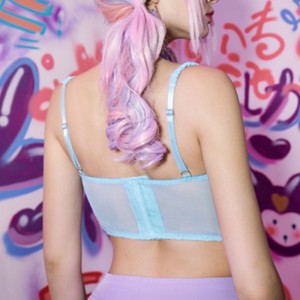 Spitzenausstattung Korsett obere Spitze Bustier mit Bogendetails