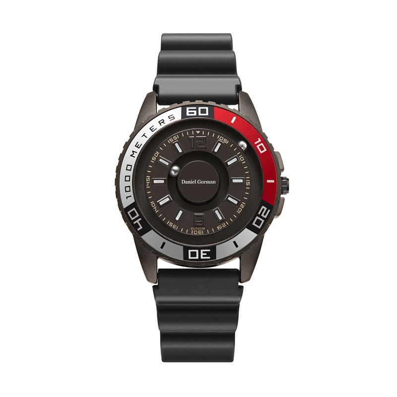 Daniel Gorman Go15 Magnetic Perlen Men \\ s Watch Personalisierte kreative Sportwache coole Grenzlosen -Modedesign Edelstahlgurt wasserdichte Uhr