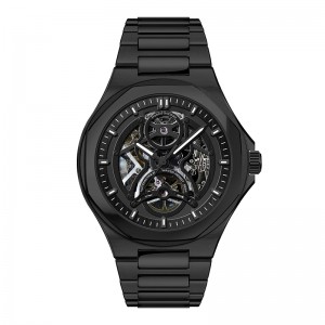 Daniel Gorman DG9111 Luxus Mechanical Hollow Out Watch Men \'s Washington Watch Freizeit leuchtende Edelstahl -Stahlriemenmarke Luxus Uhr