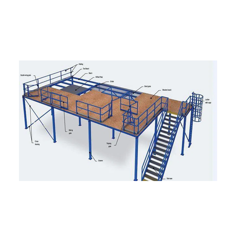 Stahlplattform und Treppe