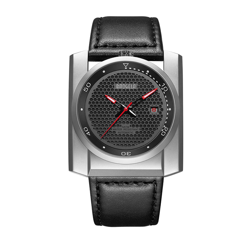 Baogela New Sports Watch Men 's Trend Big Dial Square Men' s Watch Luminous Water of Automatic Mechanical Watch 6775