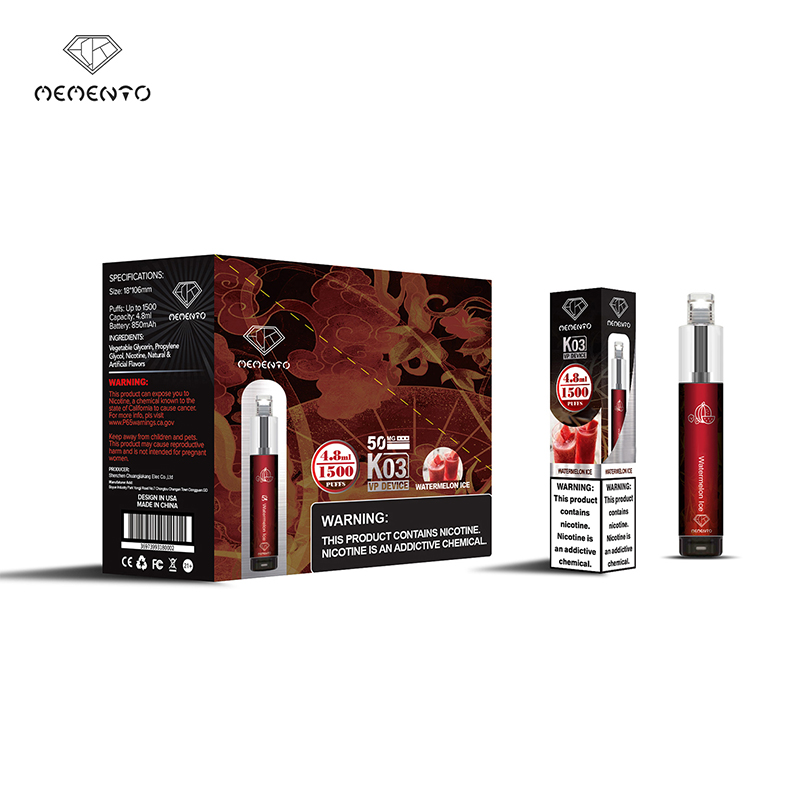 Beste diaposbare Vape -K03 1500puffs
