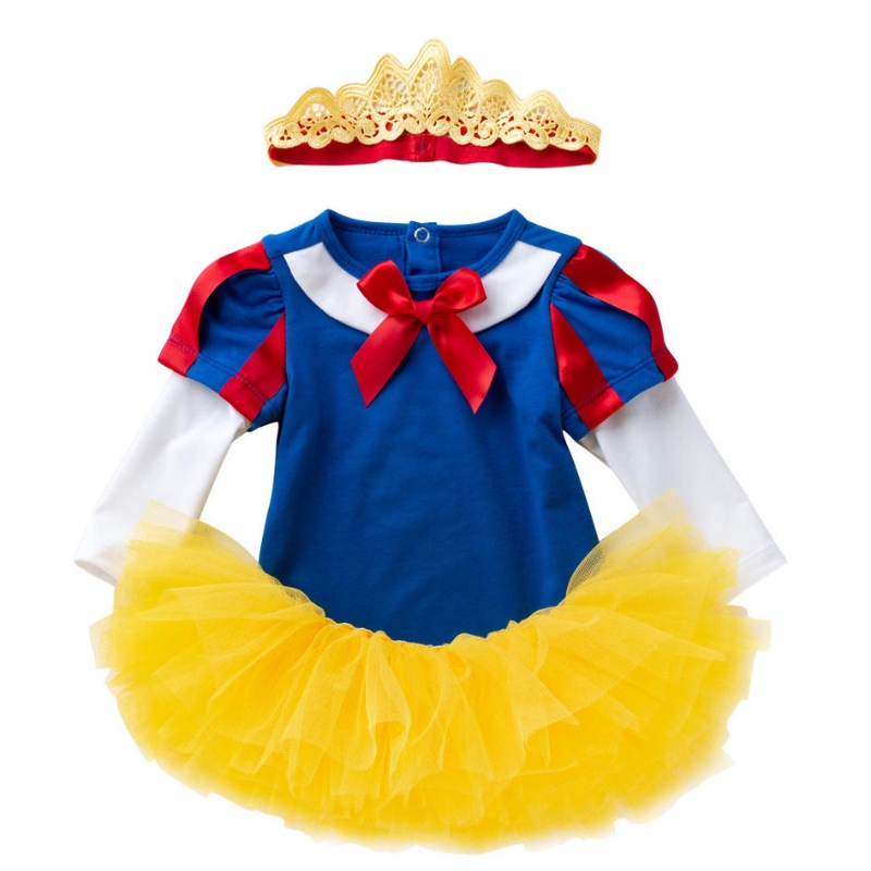 Baby Girl Clothes Kostüm Neugeborene Geburtstagsfeier Kleid Tutus Jumpsuit Neugeborene Strampler mit Haarband&Schuhe