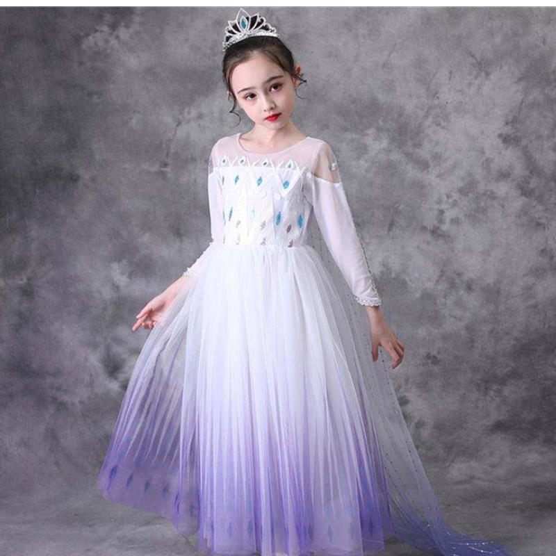 Cos110 Girls Kleider Prinzessin Cosplay Elsa Kleid Halloween Kleidung Fancy TV&Film Kostüm Kinder