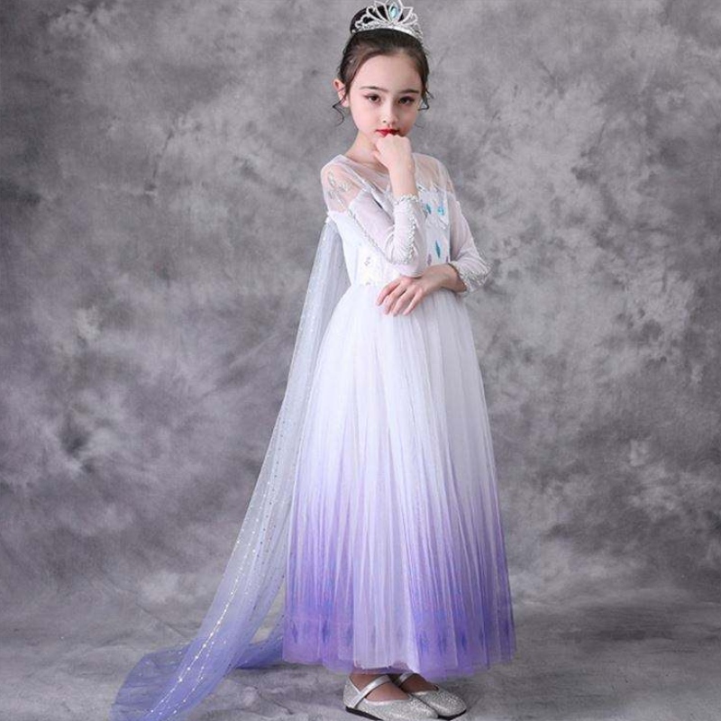 Cos110 Girls Kleider Prinzessin Cosplay Elsa Kleid Halloween Kleidung Fancy TV&Film Kostüm Kinder