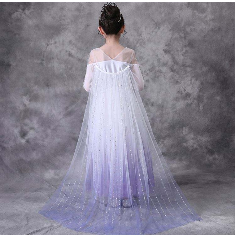 Cos110 Girls Kleider Prinzessin Cosplay Elsa Kleid Halloween Kleidung Fancy TV&Film Kostüm Kinder