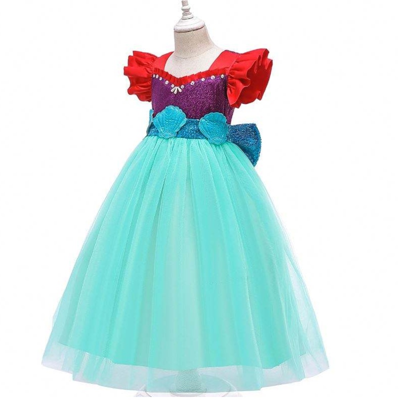 Baige Kids Mermaid Ariel Prinzessin Girl Kleid Halloween Performance Cosplay Kostüm Mry002