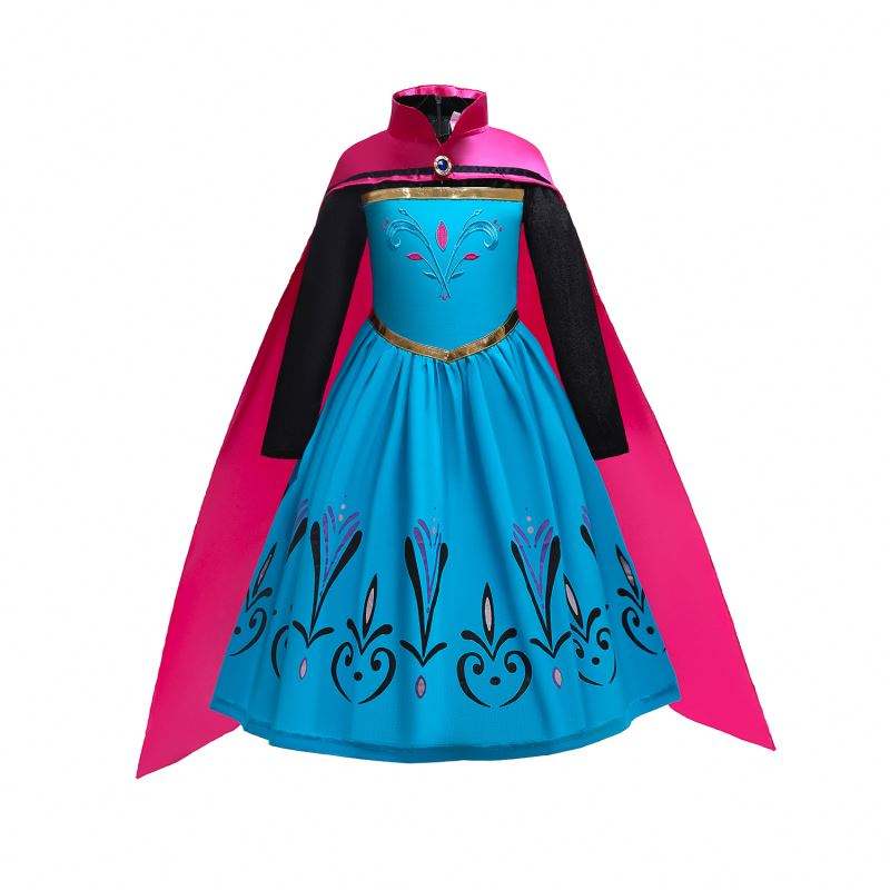 Baige Weihnachten Halloween Partykleider für Kinder Prinzessin Anna Elsa Cosplay Kostüm Baby Rollenspiel Kostüm