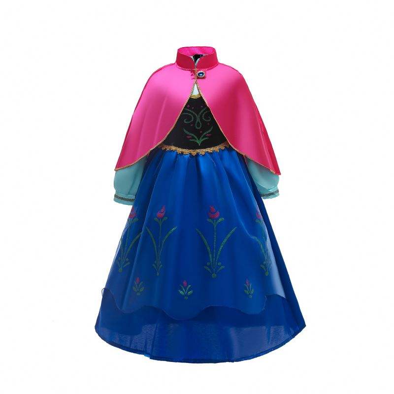 Baige Anna Elsa Cosplay -Kleider Feenmärchen Halloween Kleider Prinzessin Anna Party Performance Outfit