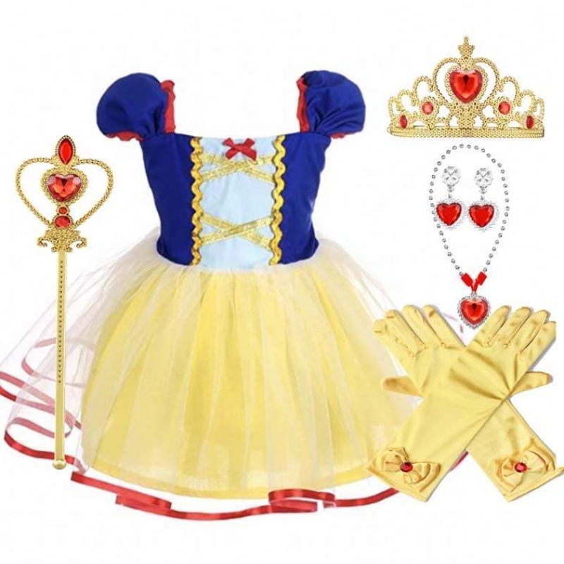 2022 Baby Little Kleinkind Mädchen Prinzessin Schneewittchen Halloween Kostüme Mädchen Kleid HCSW-003