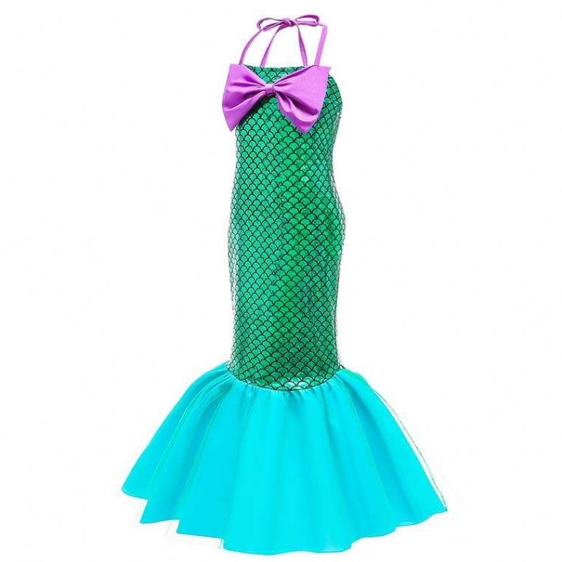 Amazon Top-Verkäufer Kinder Karnevalsparty Little Girl Mermaid Kostüm für Kinder mit Accessoires DGHC-028