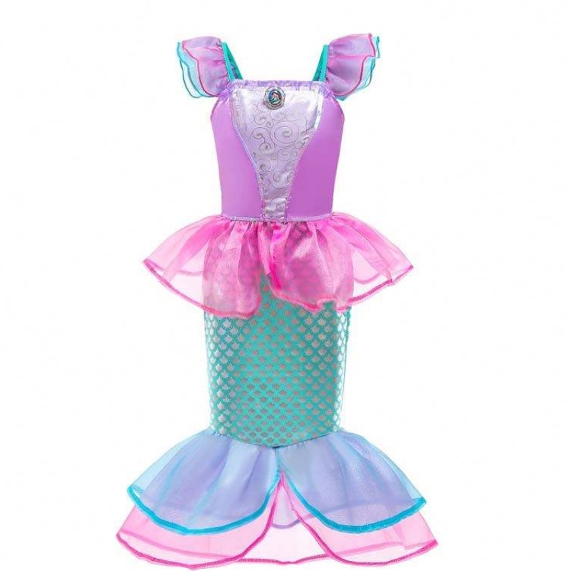 Amazon Hot Selling Fancy Party Prinzessin Ariel Cosplay Up Kids Mermaid Kostüm DGHC-028