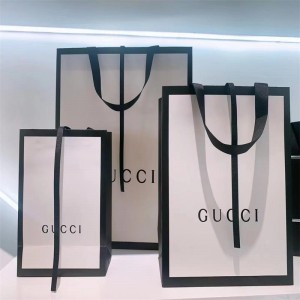 Maßgeschneiderte Verpackungstasche farbenfrohe Tasche Geschenktasche Einkaufstasche Handtasche Verpackungstasche exklusive Logo 5-Farben Druckpapier Tasche Krafttasche