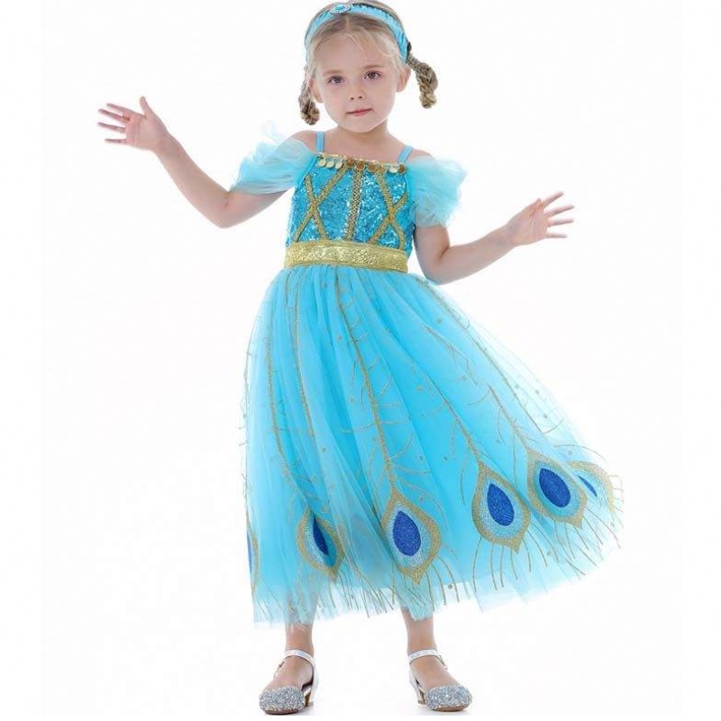 2022 Neuankömmlinge Sommer Halloween Kostüme Kleinkind Mädchen Dress-up Party Arabische Prinzessin Kostüme HCAL-006