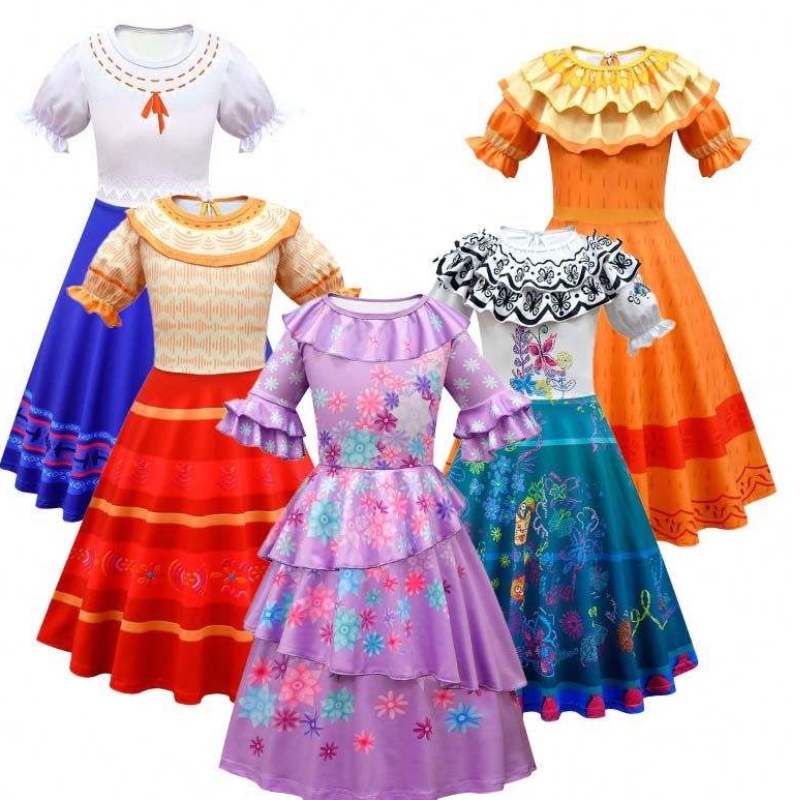 2022 Prinzessin Encanto Mirabel Kostüm Kleiderparty Encantoisabela Madrigal Kostüm HCIS-006