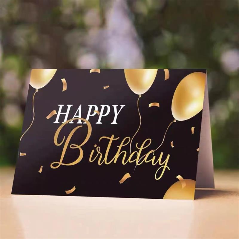 Grußkarten gedruckt Kraftpapier für Geburtstags benutzerdefiniertes Logo 150G/200G/250G/300G Papier gedrucktes Geschenk mehrfarbig Geschenk Geburtstagsgeschenk Dankeskarte