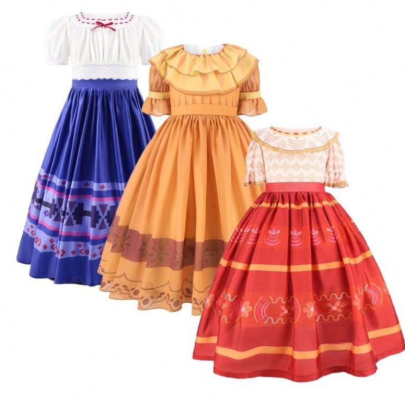 Qualität Halloween Anzug Kinder Madrigal Encanto Magic Full House Cosplay Kostüm HCIS-016