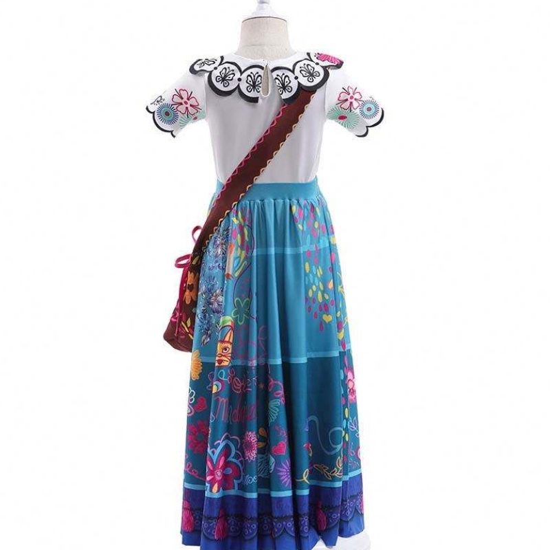 Mädchen Prinzessin Dress Up Halloween Fancy Party-Kleider 2-12 Jahre Encanto Kostüm Set HCIS-001