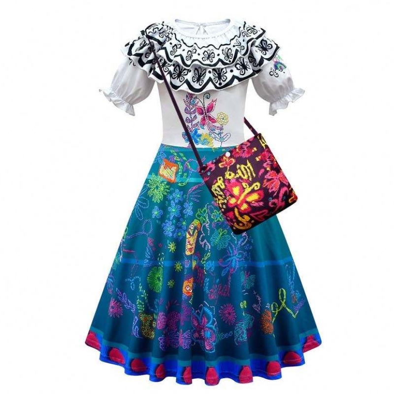 Geburtstagsfeier Halloween Outfits Girls Magic Family Dolores Encanto Kostüm für Mädchen HCIS-006