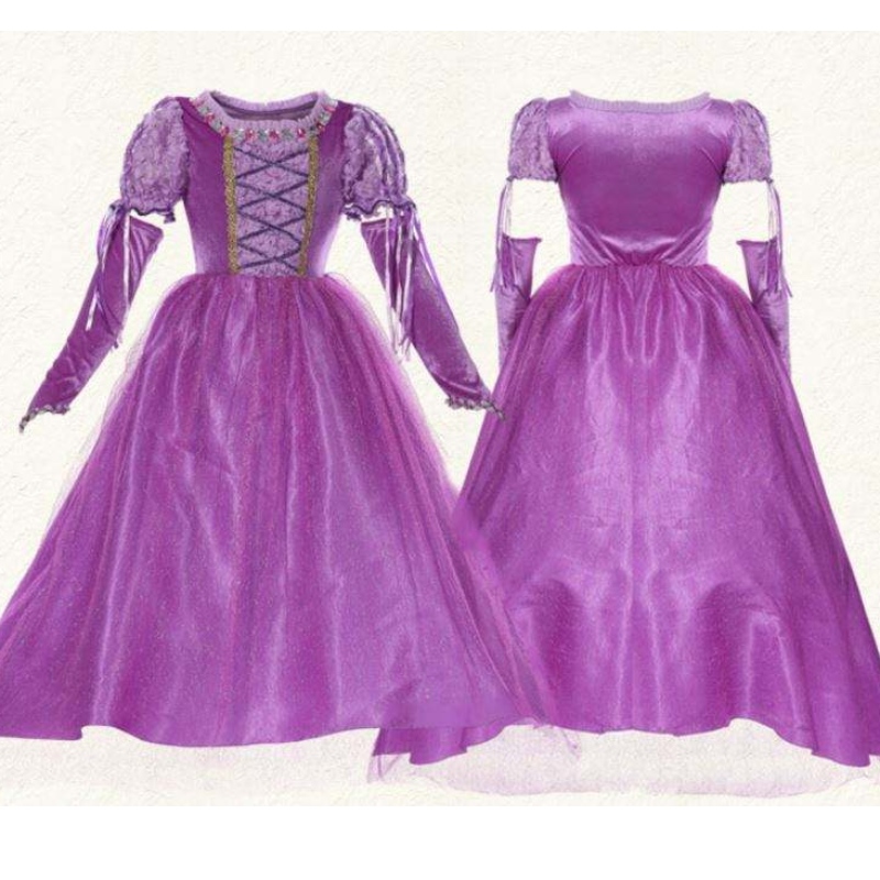 2022 Halloween Cosplay Kostüm Frauen Rapunzel Erwachsener Prinzessin Sofia Kostüm HCRS-013