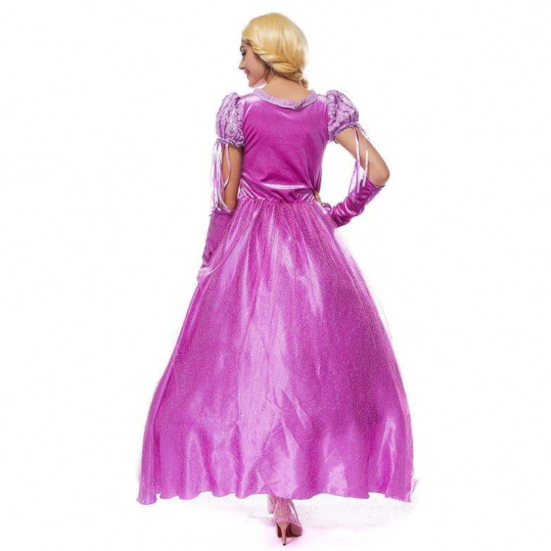 2022 Halloween Cosplay Kostüm Frauen Rapunzel Erwachsener Prinzessin Sofia Kostüm HCRS-013