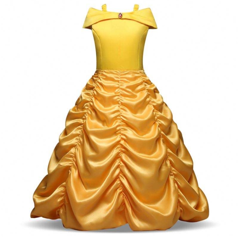 Baige Neuankoge Bella Prinzessin Girl Kleider Kinder Kostüme Kleidungsstücke SMR012