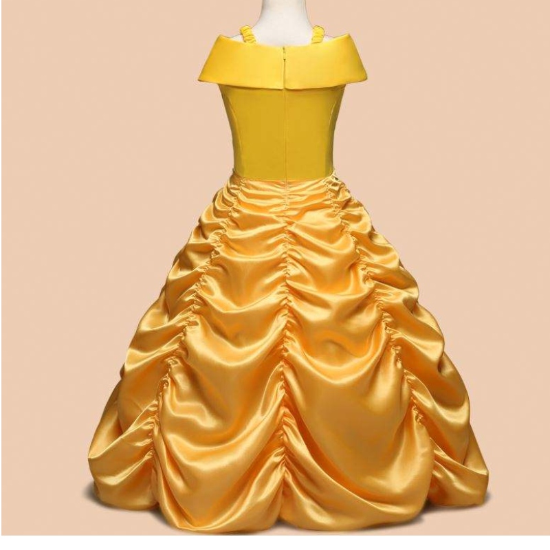 Baige Neuankoge Bella Prinzessin Girl Kleider Kinder Kostüme Kleidungsstücke SMR012
