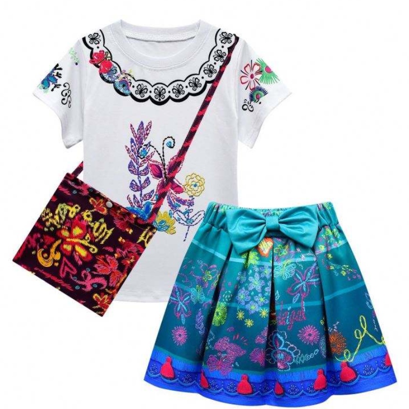 Baige Encanto Mirabel Girl Prinzessin Kostüm Isabella Cosplay Kleid MFMW003