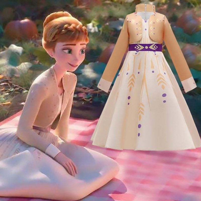 Baigeneue Elsa Anna Mädchen Prinzessin Kleid Halloween Cosplay Elsa Kleider Cosplay Kostüm Girls