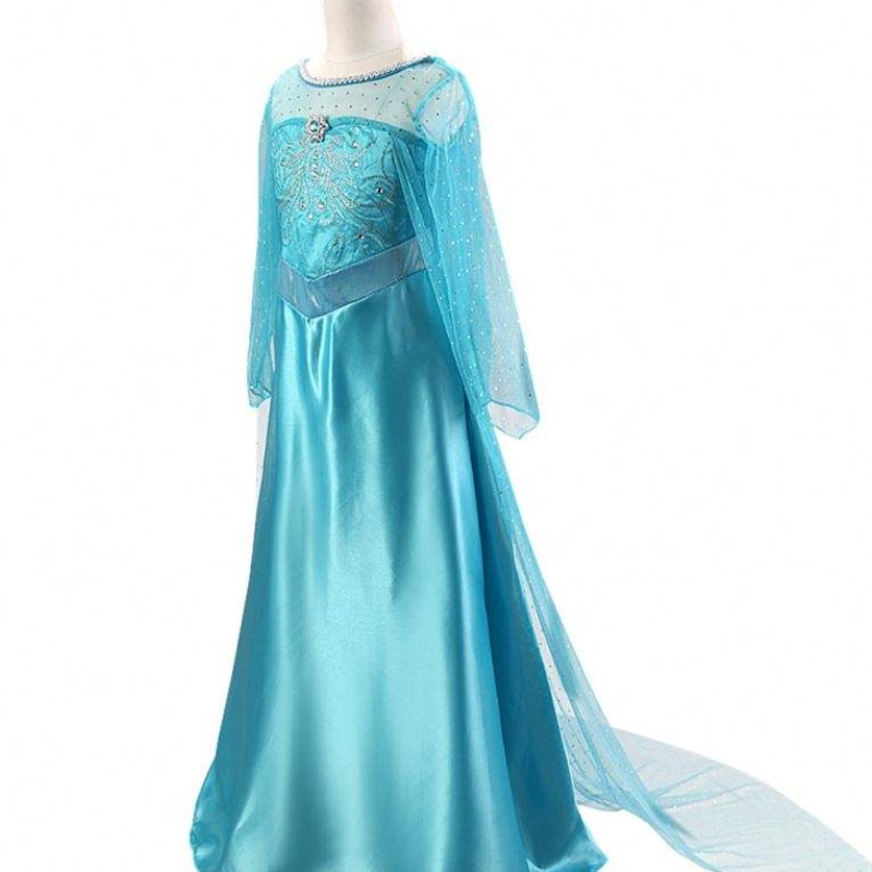 2021 ELSA 2 Halloween Rock Girls Kleider Tailing Printe Pailletten Prinzessin Kinder Kleid BXLSTW