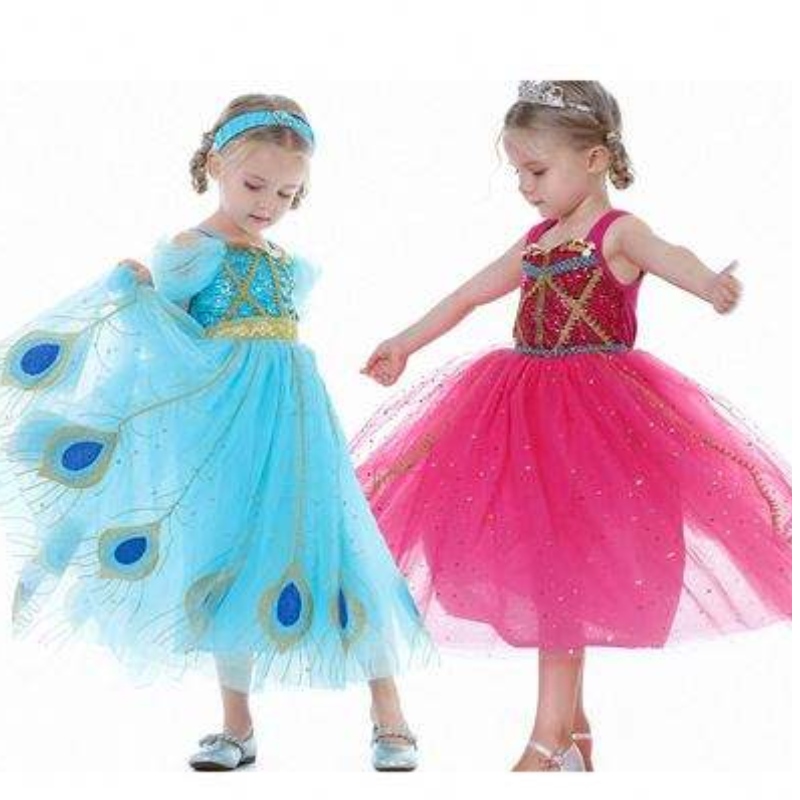 Baige NewJasmine Prinzessin Kleid Halloween Cosplay Kostüm Kinder Party Kleid BX8140