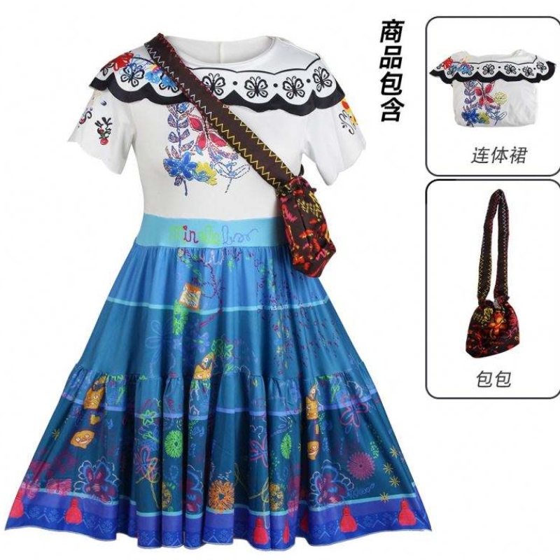 Magic Room voller Peppa Prinzessin Isabella Kleid Kostüm Show Kostüm Kinder Cosplay Kleid Rock Frauen
