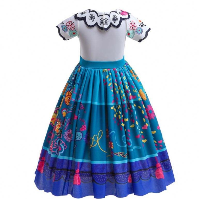 Neuankömmlinge Kinder wunderschöne Karneval Halloween Prinzessin Kleid Encanto Mirabel Isabella Kleid