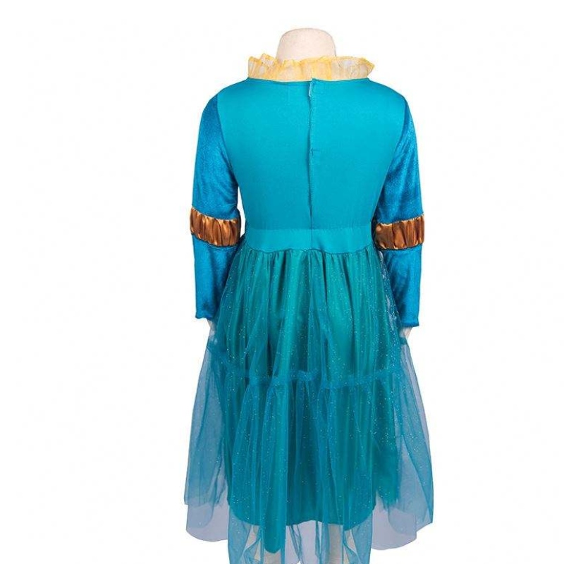 Mädchen Cosplay Prinzessin Kleid kleine Abenteuer mittelalterliche Prinzessin Dress Up Kostüm Merida Kostüm für Mädchen