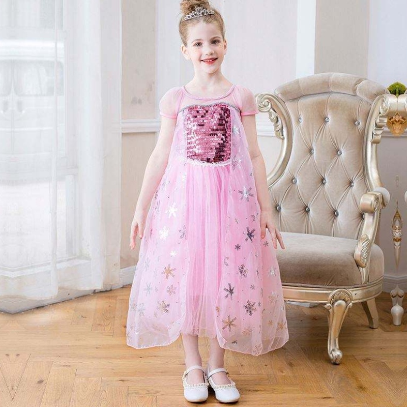 Baige Neuankömmlinge ärmellose Elsa Anna Fashion Kids Kostüm Cosplay Girls Kostüm Party Kleider