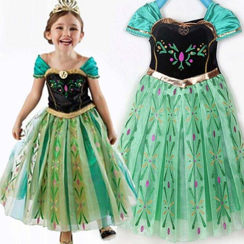 Elegantes sexy Mädchen enge Mini -Kleid -Dissy -Mini -Kleiderprinzessin Anna Elsa Party Kleidung bxlsxb