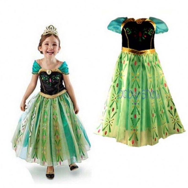 Elegantes sexy Mädchen enge Mini -Kleid -Dissy -Mini -Kleiderprinzessin Anna Elsa Party Kleidung bxlsxb