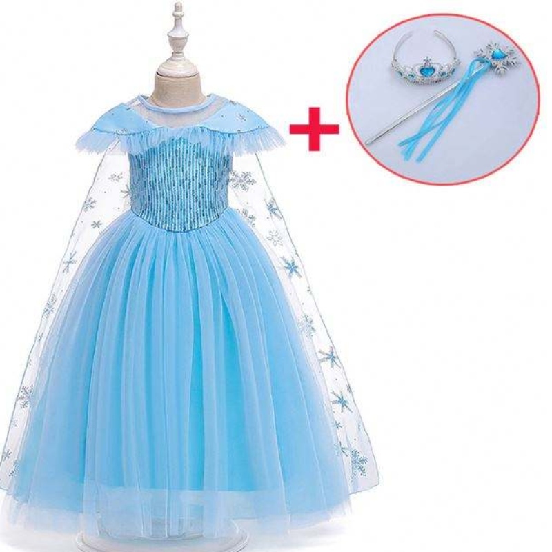 Neues Produkt Prinzessin Kostüm Kinder Maskerade Elsa Anna Mode Girl Kostüm Party Kleid Mädchen