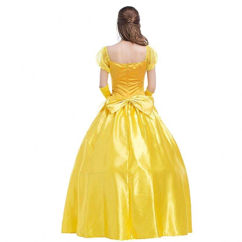 Cosplay Belle Prinzessin Kleid Kleider Kleider für Schönheit und The Beast Women Party Kleidung Kostüme