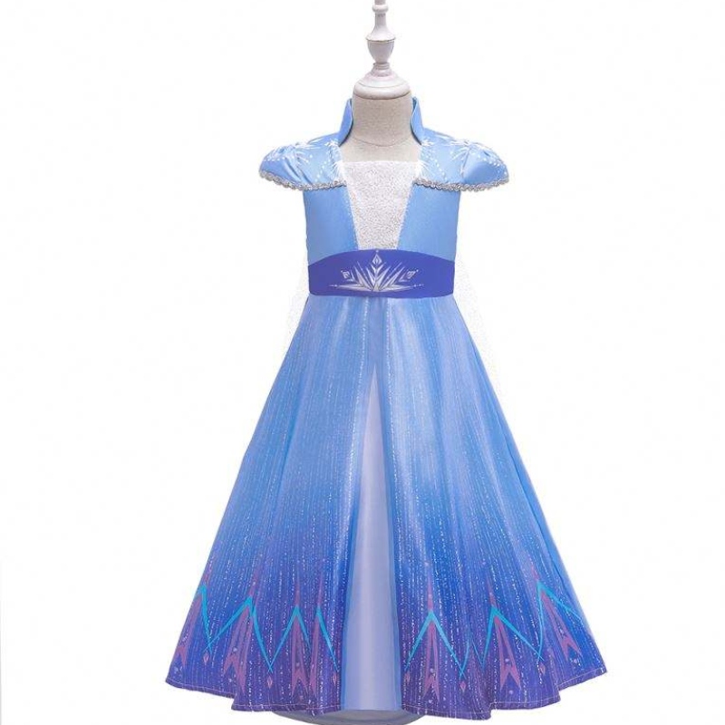 Neue Prinzessin Elsa Anne Cosplay Kleider Girls TV Movie Kostüme Halloween Party Kleidung BX1709