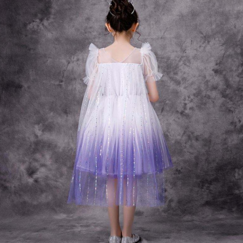 Neues Mädchen Elsa 2 Aisha White Kleid Kinder Prinzessin Girls Halloween Prinzessin Kleid Tutu Sommer Hochzeits Geburtstagsfeier Kleid