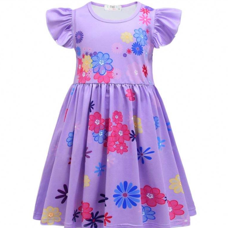 Mädchen Encanto Charme Kleid Encanto Verkleidung Carnival Sommer Jungfrau Kinder Prinzessin Midi Mirabel Isabela Geburtstagsfeier Kleid u