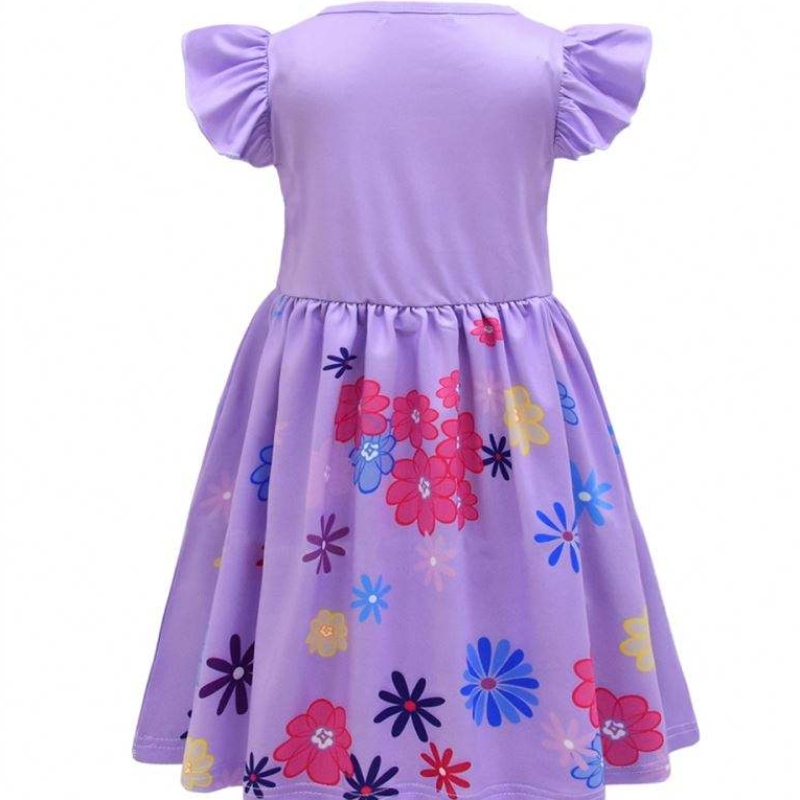 Mädchen Encanto Charme Kleid Encanto Verkleidung Carnival Sommer Jungfrau Kinder Prinzessin Midi Mirabel Isabela Geburtstagsfeier Kleid u