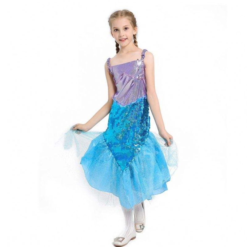 Mädchen kleine Meerjungfrau Ariel Prinzessin Kleid Cosplay Kostüme für Kinder Baby Mädchen Meerjungfrau Kleider setzt Kinder Halloween Kleidung